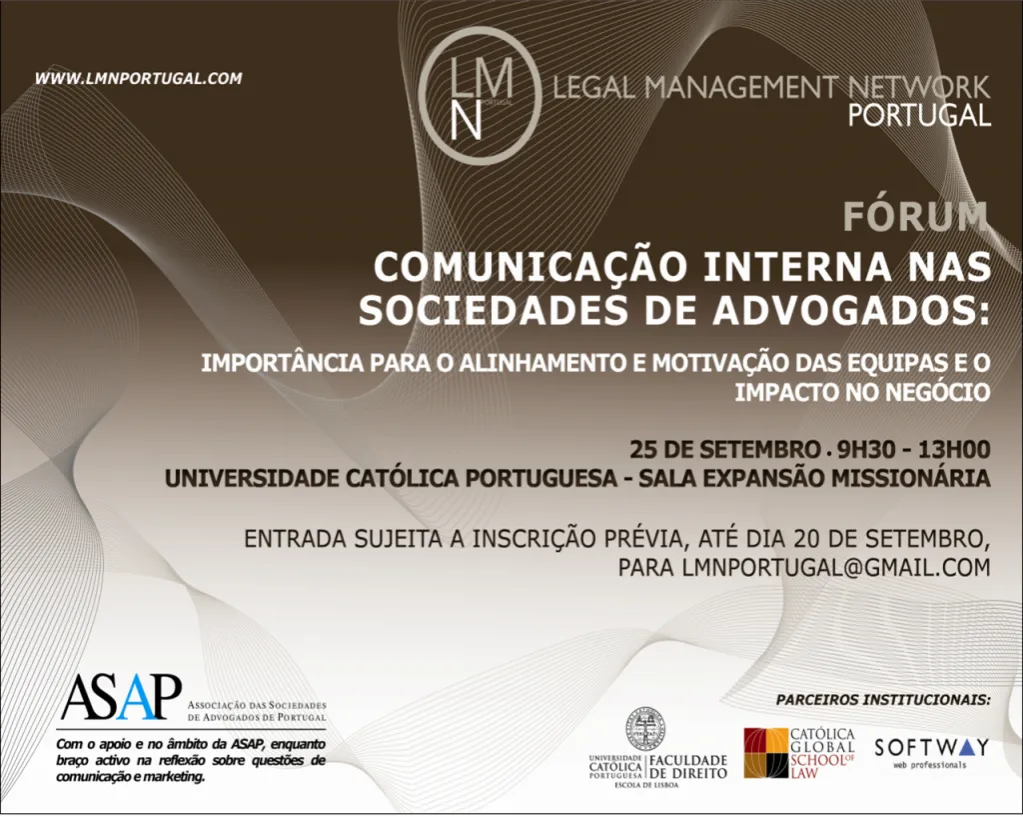 Pedro Rebelo de Sousa discute Comunicação Interna no primeiro evento do Legal Management Network 