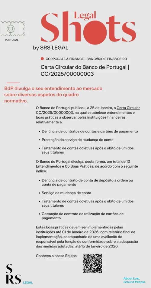 SRS Legal Shots - Carta Circular do Banco de Portugal