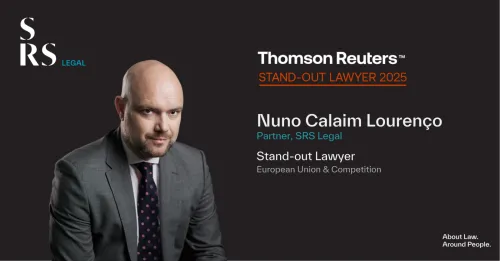 Nuno Calaim Lourenço é 'Stand-out Lawyer' para a Thomson Reuters pelo segundo ano consecutivo