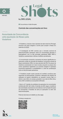 Controlo das concentrações em foco - Autoridade da Concorrência veta aquisição da Nowo pela Vodafone